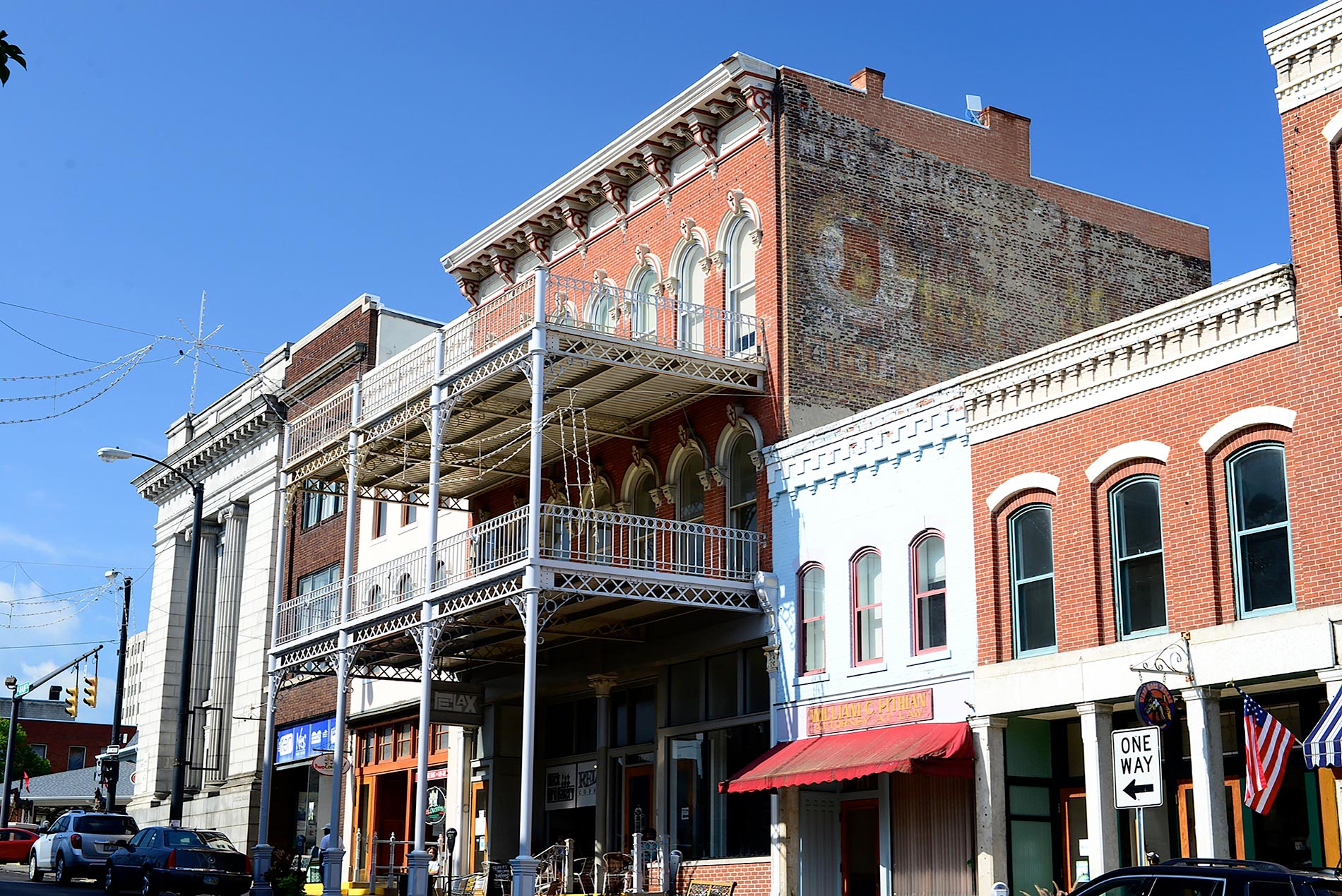 fig. 2 _ A rich variety of commercial buildings line Main Street