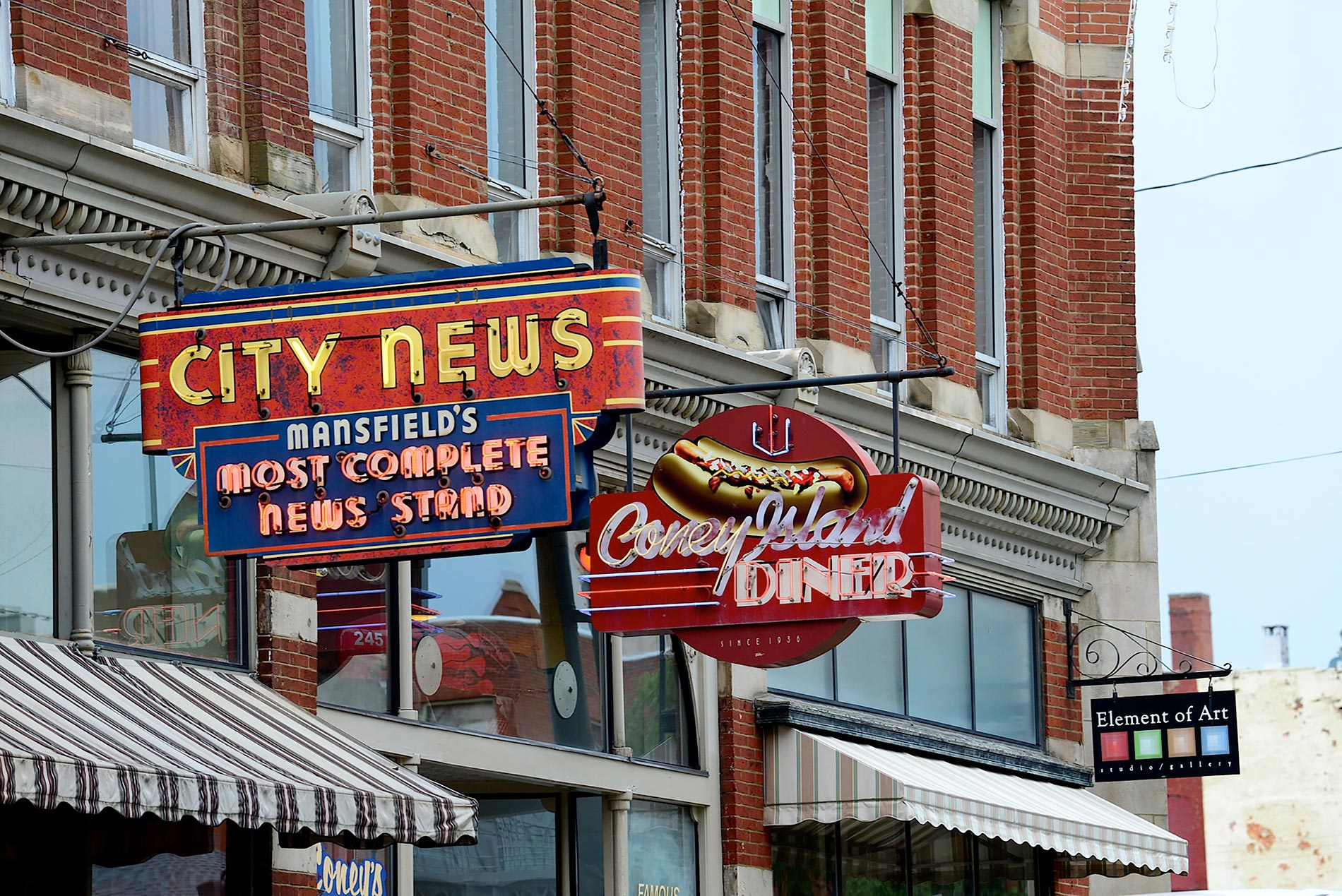 fig. 1 _ Great new and vintage signs along Main Street