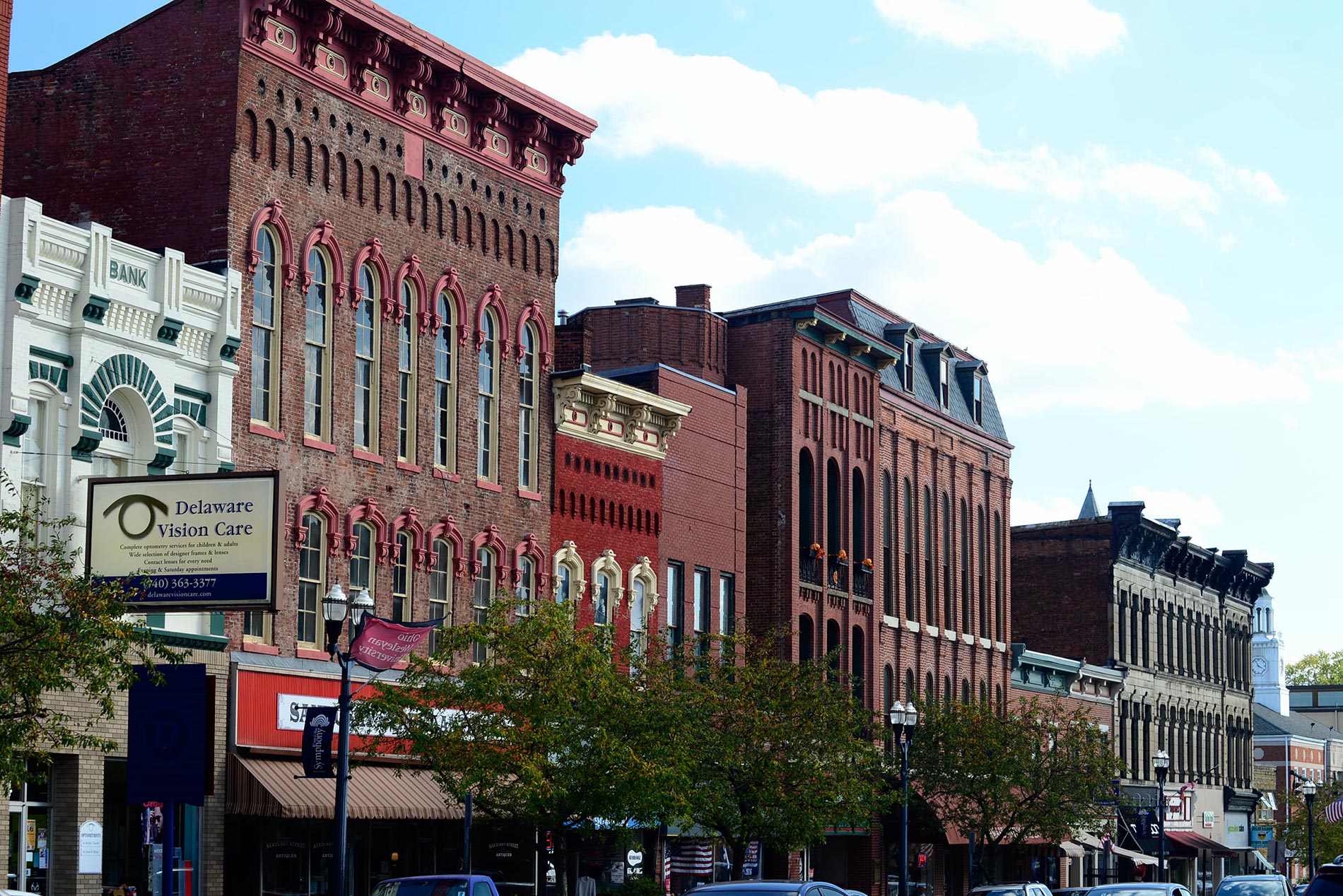 fig. 6 _ Delaware has several blocks of beautiful 19th century commercial buildings lining Sandusky Street