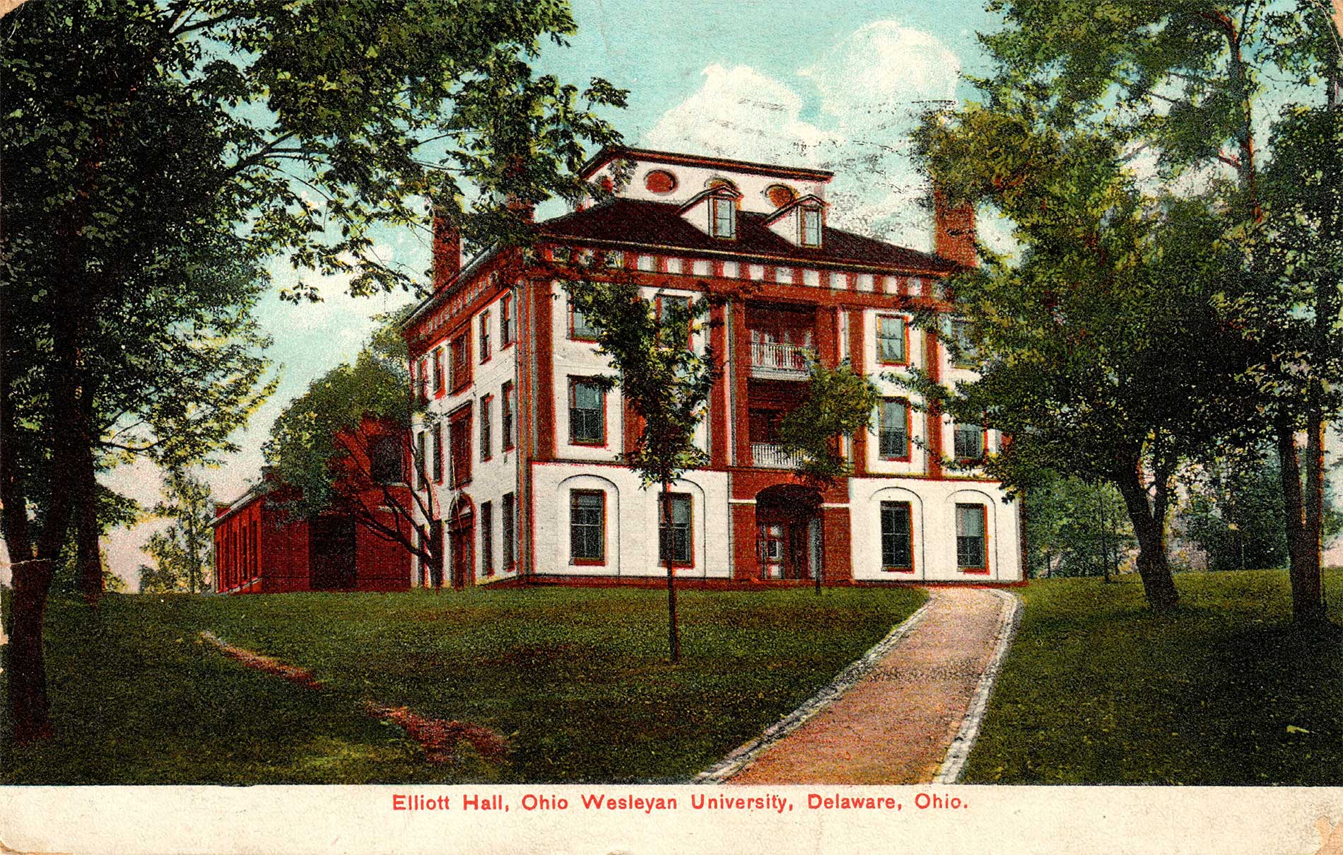 fig. 1 _ The 1833 Mansion House hotel — now part of Ohio Wesleyan University