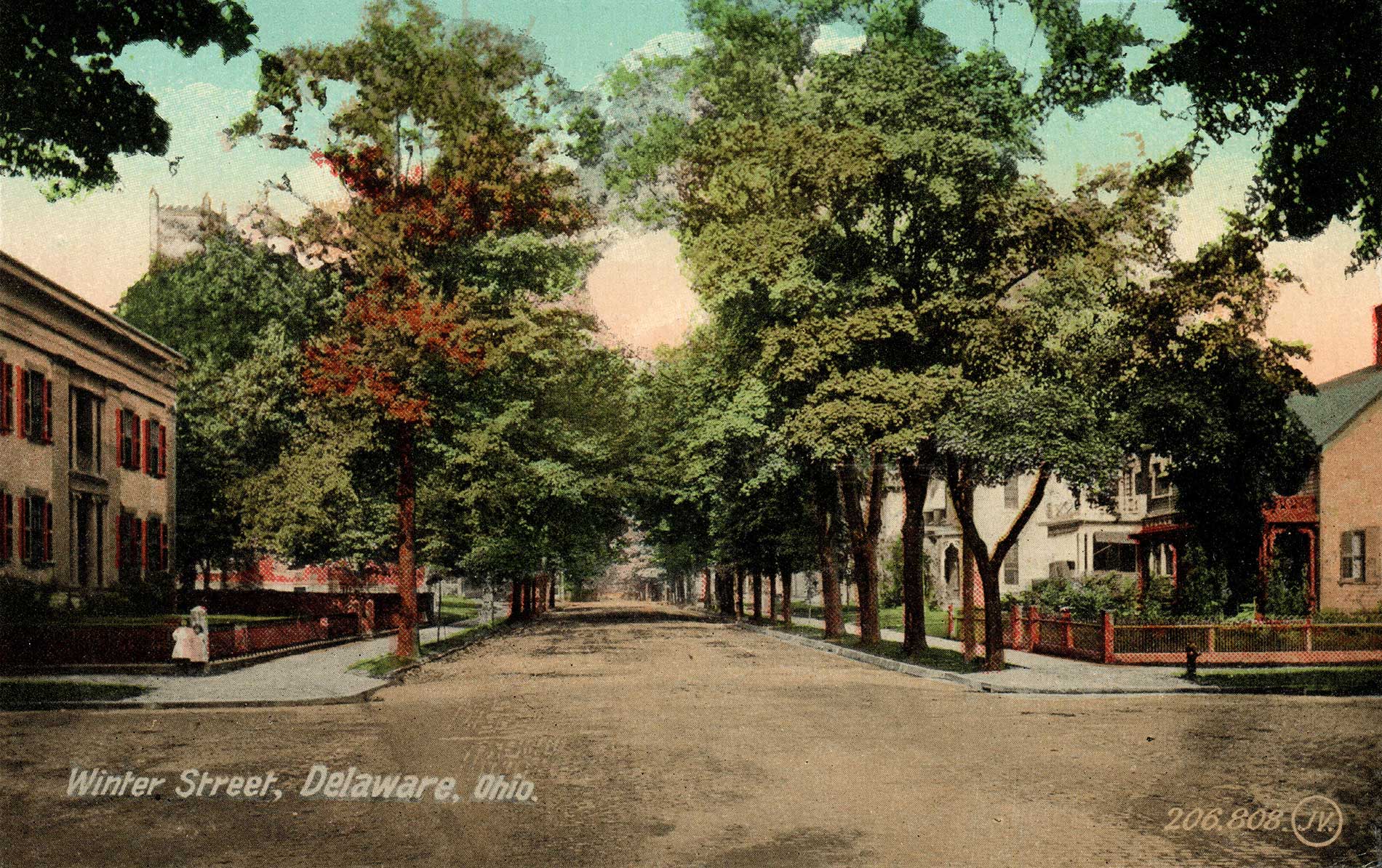 fig. 3 _ Winter Street in Delaware appears today much as it did in this early 20th c. view